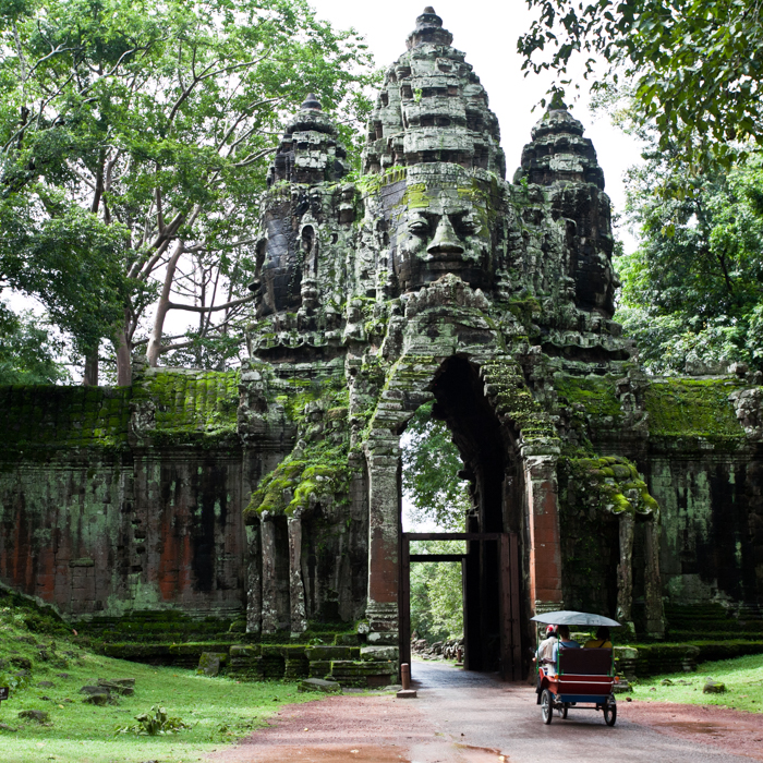 Cambodge, Porte Entrée, Angkor