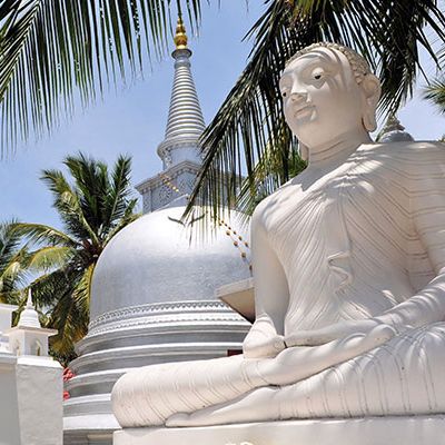 Temple bouddhiste, île de Nainativu, Jaffna, Sri Lanka