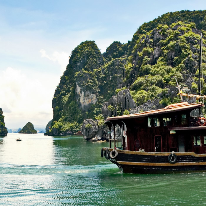 Vietnam, Baie d'Halong, paysage